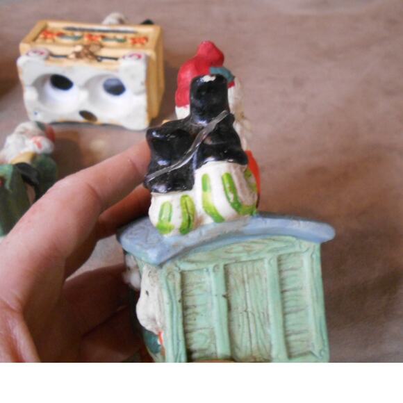 Vintage Santa Express Ceramic Train w/Lights Christmas Village 5 PC Please READ - Picture 9 of 12